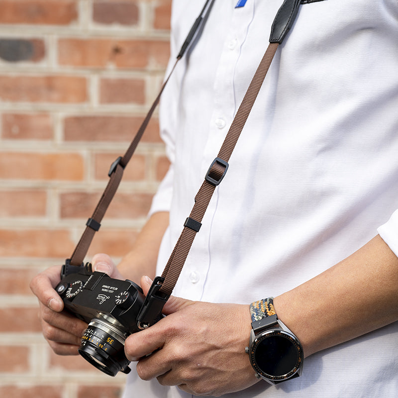 Quick Release Leather Camera Strap & Wrist Strap for Mirrorless