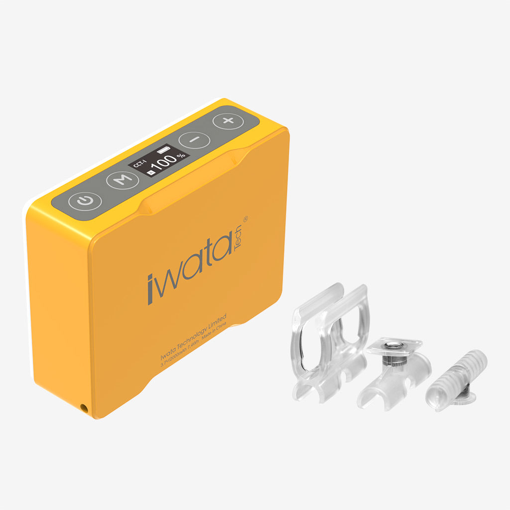 iwata Genius M1 Pro yellow + GM-stand